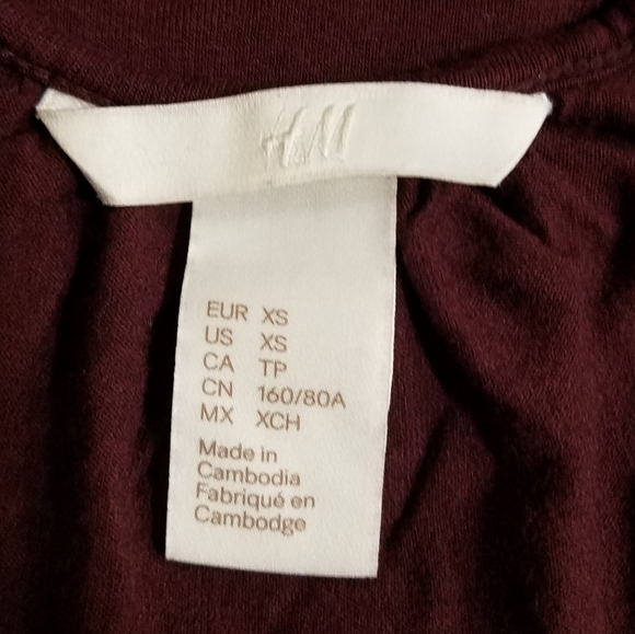 Red wine blouse - Picture 4 of 4